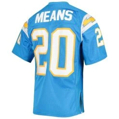 Mitchell & Ness Men's Natrone Means Powder Blue Los Angeles Chargers Authentic Retired Player Jersey -Mitchell & Ness store DSCO1137451261 1191 ALT3
