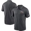 Nike Men's Charcoal Baltimore Ravens Franchise Performance Polo
