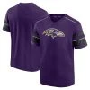 Fanatics Branded Men's Purple Baltimore Ravens Textured Hashmark V-Neck T-Shirt -Mitchell & Ness store DSCO1137454080 2729