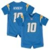 Nike Infant Justin Herbert Powder Blue Los Angeles Chargers Game Romper Jersey -Mitchell & Ness store DSCO1137454208 1191