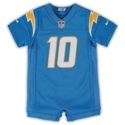 Nike Infant Justin Herbert Powder Blue Los Angeles Chargers Game Romper Jersey -Mitchell & Ness store DSCO1137454208 1191 ALT2