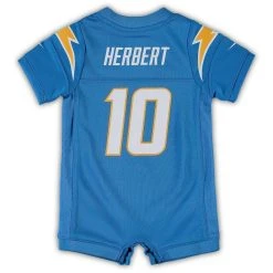Nike Infant Justin Herbert Powder Blue Los Angeles Chargers Game Romper Jersey -Mitchell & Ness store DSCO1137454208 1191 ALT3