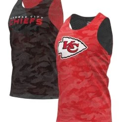 FOCO Men's Red/Gray Kansas City Chiefs Reversible Mesh Tank Top