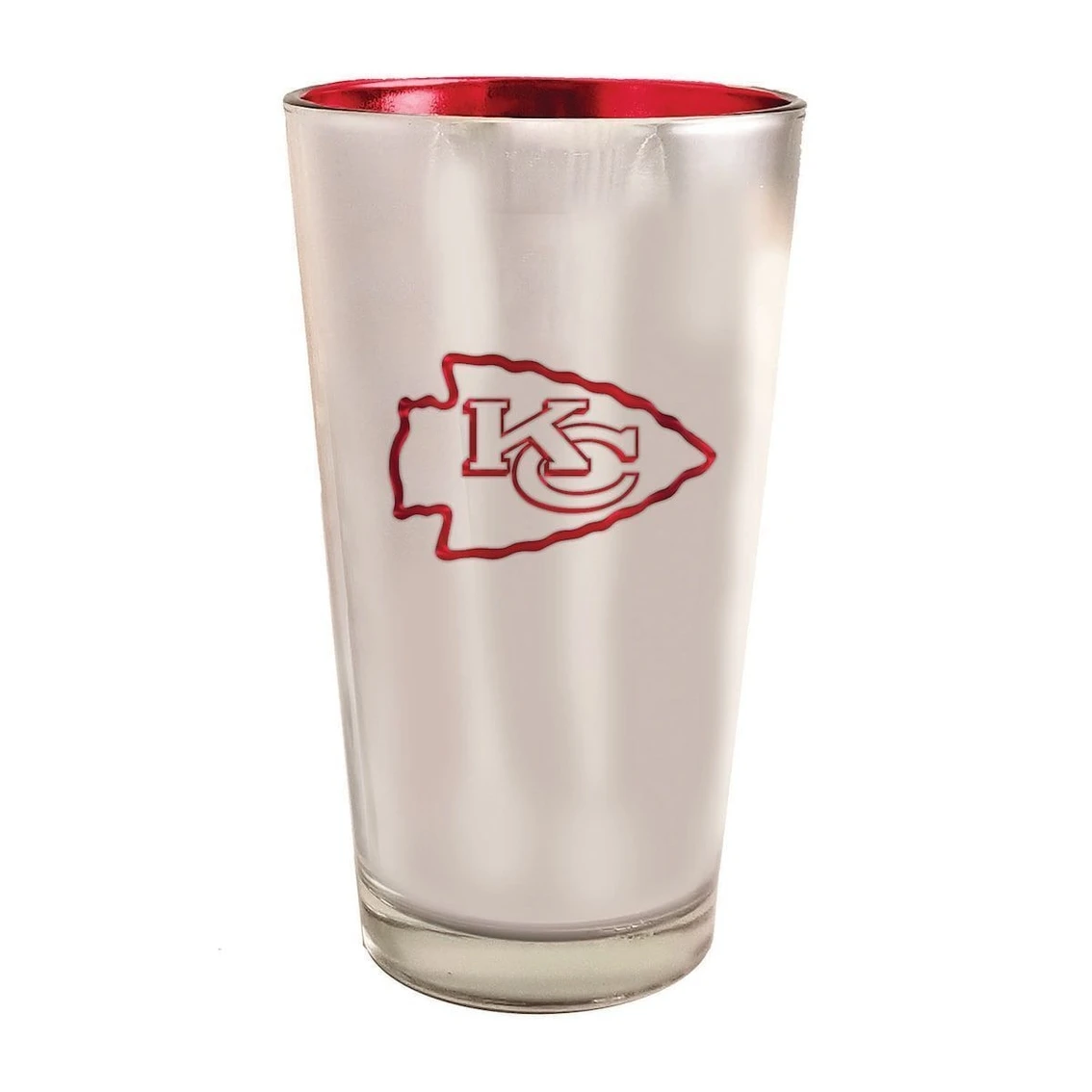 The Memory Company Kansas City Chiefs 16oz. Electroplated Pint Glass 4 The Memory Company Kansas City Chiefs 16oz. Electroplated Pint Glass - Image 2