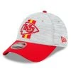 New Era Men's Gray/Red Kansas City Chiefs 2021 NFL Training Camp Official 9FORTY Adjustable Hat 1 New Era Men's Gray/Red Kansas City Chiefs 2021 NFL Training Camp Official 9FORTY Adjustable Hat -Mitchell & Ness store DSCO1137456455 FJad