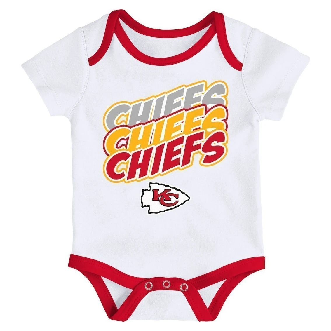 Outerstuff Newborn & Infant Red/White Kansas City Chiefs Monterey Tie-Dye 2-Pack Bodysuit Set 6 Outerstuff Newborn & Infant Red/White Kansas City Chiefs Monterey Tie-Dye 2-Pack Bodysuit Set - Image 4