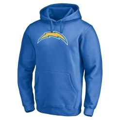 Fanatics Branded Men's Justin Herbert Powder Blue Los Angeles Chargers Player Icon Name & Number Pullover Hoodie -Mitchell & Ness store DSCO1137814626 1191 ALT2