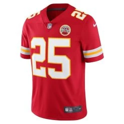 Nike Men's Clyde Edwards-Helaire Red Kansas City Chiefs Vapor Limited Jersey -Mitchell & Ness store DSCO1138396177 2910 ALT2
