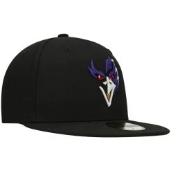 New Era Men's Black Baltimore Ravens Elemental 59FIFTY Fitted Hat -Mitchell & Ness store DSCO1138408275 1007 ALT3