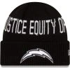 New Era Men's Black Los Angeles Chargers Team Social Justice Cuffed Knit Hat 2 New Era Men's Black Los Angeles Chargers Team Social Justice Cuffed Knit Hat -Mitchell & Ness store DSCO1138408354 1007