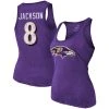 Majestic Threads Women's Heathered Purple Baltimore Ravens Name & Number Tri-Blend Tank Top -Mitchell & Ness store DSCO1139602473 2729