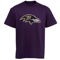 Outerstuff Baltimore Ravens Youth Team Logo T-Shirt - Purple
