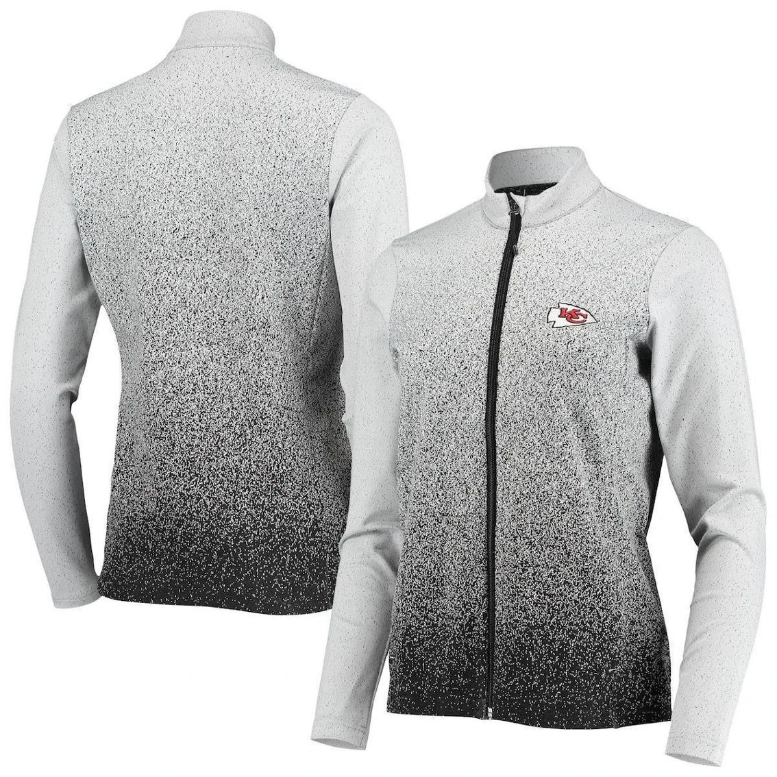 Women's Antigua White/Black Kansas City Chiefs Guide Full-Zip Jacket 4 Women's Antigua White/Black Kansas City Chiefs Guide Full-Zip Jacket - Image 2