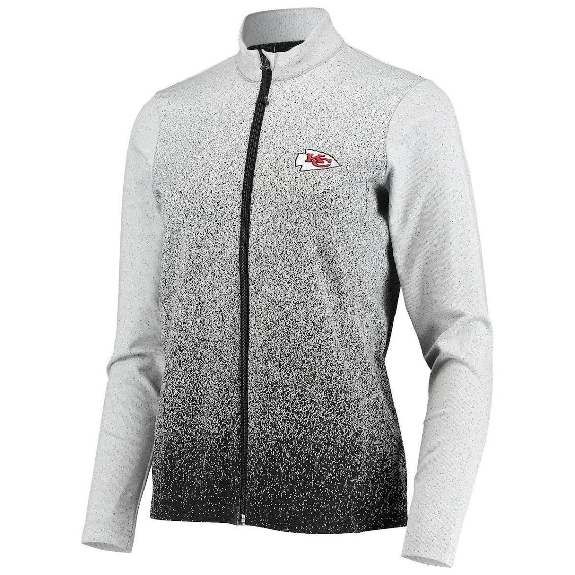 Women's Antigua White/Black Kansas City Chiefs Guide Full-Zip Jacket 5 Women's Antigua White/Black Kansas City Chiefs Guide Full-Zip Jacket - Image 3