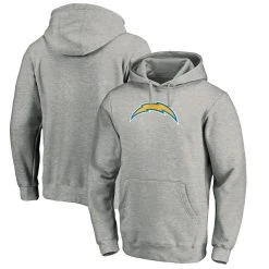 Fanatics Branded Men's Heathered Gray Los Angeles Chargers Big & Tall Primary Logo Pullover Hoodie