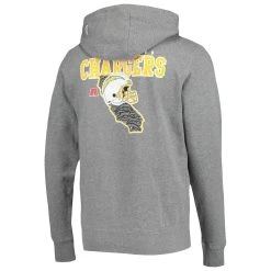 New Era Men's Charcoal Los Angeles Chargers Local Pack Pullover Hoodie -Mitchell & Ness store DSCO1140227847 1904 ALT3