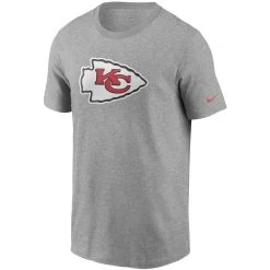 Nike Men's Heathered Gray Kansas City Chiefs Primary Logo T-Shirt -Mitchell & Ness store DSCO1140227918 1927 ALT2