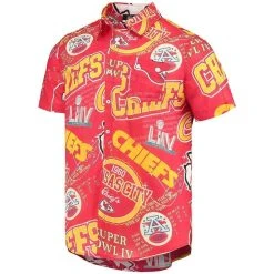 FOCO Men's Red Kansas City Chiefs Thematic Button-Up Shirt -Mitchell & Ness store DSCO1140228719 2910 ALT2