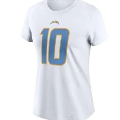 Nike Women's Justin Herbert White Los Angeles Chargers Player Name & Number T-Shirt 8 Nike Women's Justin Herbert White Los Angeles Chargers Player Name & Number T-Shirt -Mitchell & Ness store DSCO1140229439 3550 ALT2