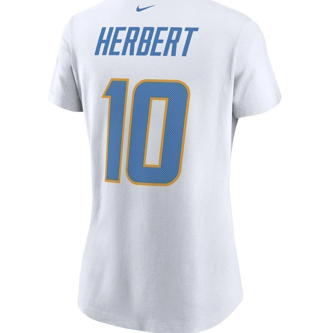 Nike Women's Justin Herbert White Los Angeles Chargers Player Name & Number T-Shirt 6 Nike Women's Justin Herbert White Los Angeles Chargers Player Name & Number T-Shirt - Image 4
