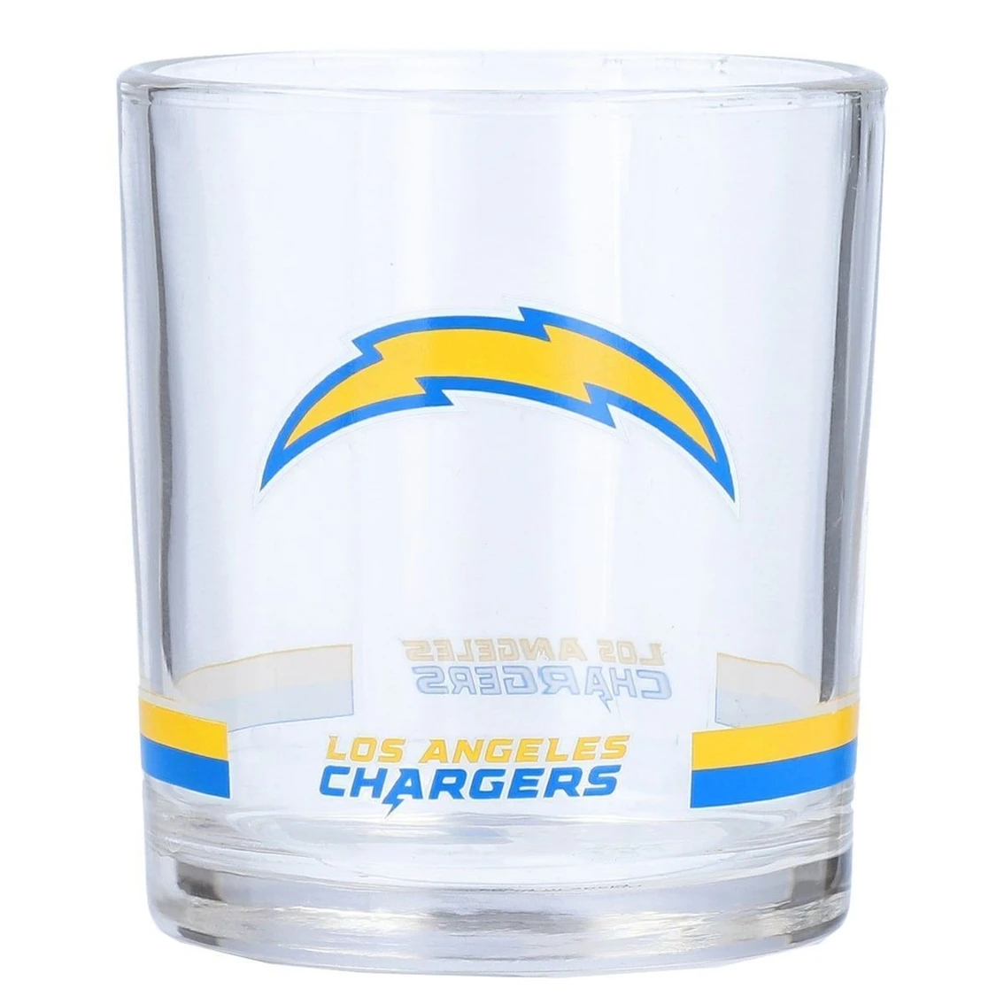 The Memory Company Los Angeles Chargers Banded Rocks Glass 3 The Memory Company Los Angeles Chargers Banded Rocks Glass