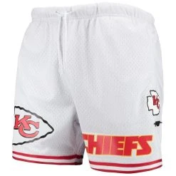 Pro Standard Men's White Kansas City Chiefs Mesh Shorts -Mitchell & Ness store DSCO1140411650 3550 ALT2