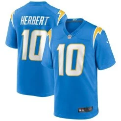 Nike Men's Justin Herbert Powder Blue Los Angeles Chargers Player Game Jersey