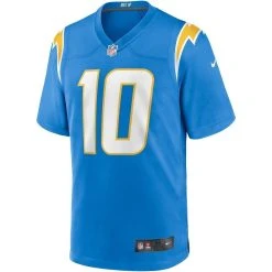 Nike Men's Justin Herbert Powder Blue Los Angeles Chargers Player Game Jersey -Mitchell & Ness store DSCO1140882968 1191 ALT2