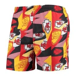 FOCO Men's Red/Gold Kansas City Chiefs Geo Print Swim Trunks -Mitchell & Ness store DSCO1142290149 2910 ALT2