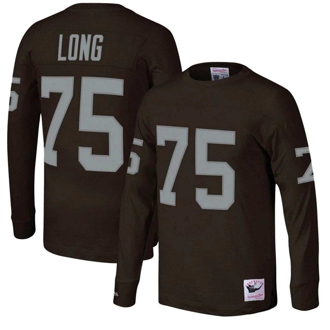 Mitchell & Ness Men's Howie Long Black Los Angeles Raiders Throwback Retired Player Name & Number Long Sleeve Top 2 Mitchell & Ness Men's Howie Long Black Los Angeles Raiders Throwback Retired Player Name & Number Long Sleeve Top