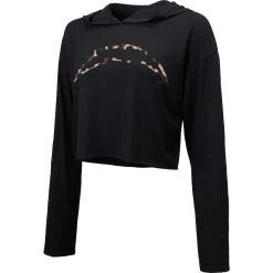 Majestic Threads Women's Threads Black Los Angeles Chargers Leopard Cropped Pullover Hoodie 8 Majestic Threads Women's Threads Black Los Angeles Chargers Leopard Cropped Pullover Hoodie -Mitchell & Ness store DSCO1144412076 1007 ALT2