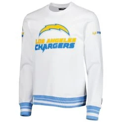 Pro Standard LA Chargers White Mash Up Pullover Sweatshirt -Mitchell & Ness store DSCO1144925001 3550 ALT2