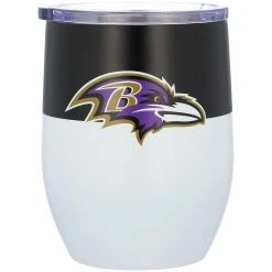 Logo Brands Baltimore Ravens 16oz. Colorblock Stainless Steel Curved Tumbler
