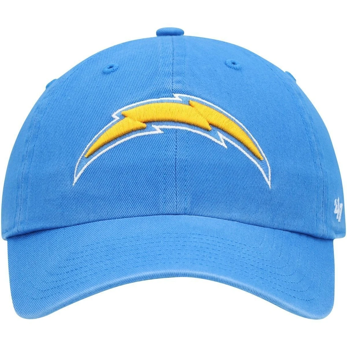 '47 Men's Powder Blue Los Angeles Chargers Clean Up Primary Logo Adjustable Hat 5 '47 Men's Powder Blue Los Angeles Chargers Clean Up Primary Logo Adjustable Hat - Image 3