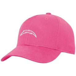 Outerstuff Girls Youth Pink Los Angeles Chargers Structured Adjustable Hat