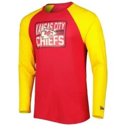 New Era Men's Red Kansas City Chiefs Current Raglan Long Sleeve T-Shirt -Mitchell & Ness store DSCO1145852816 2910 ALT2