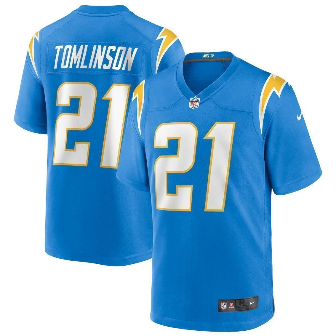 Nike Men's LaDainian Tomlinson Powder Blue Los Angeles Chargers Game Retired Player Jersey 4 Nike Men's LaDainian Tomlinson Powder Blue Los Angeles Chargers Game Retired Player Jersey - Image 2