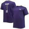 Fanatics Branded Men's Purple Baltimore Ravens Big & Tall #1 Dad 2-Hit T-Shirt