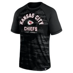 Fanatics Branded Men's Kansas City Chiefs Blackout Hail Mary Raglan T-Shirt -Mitchell & Ness store DSCO1146145945 1007 ALT2