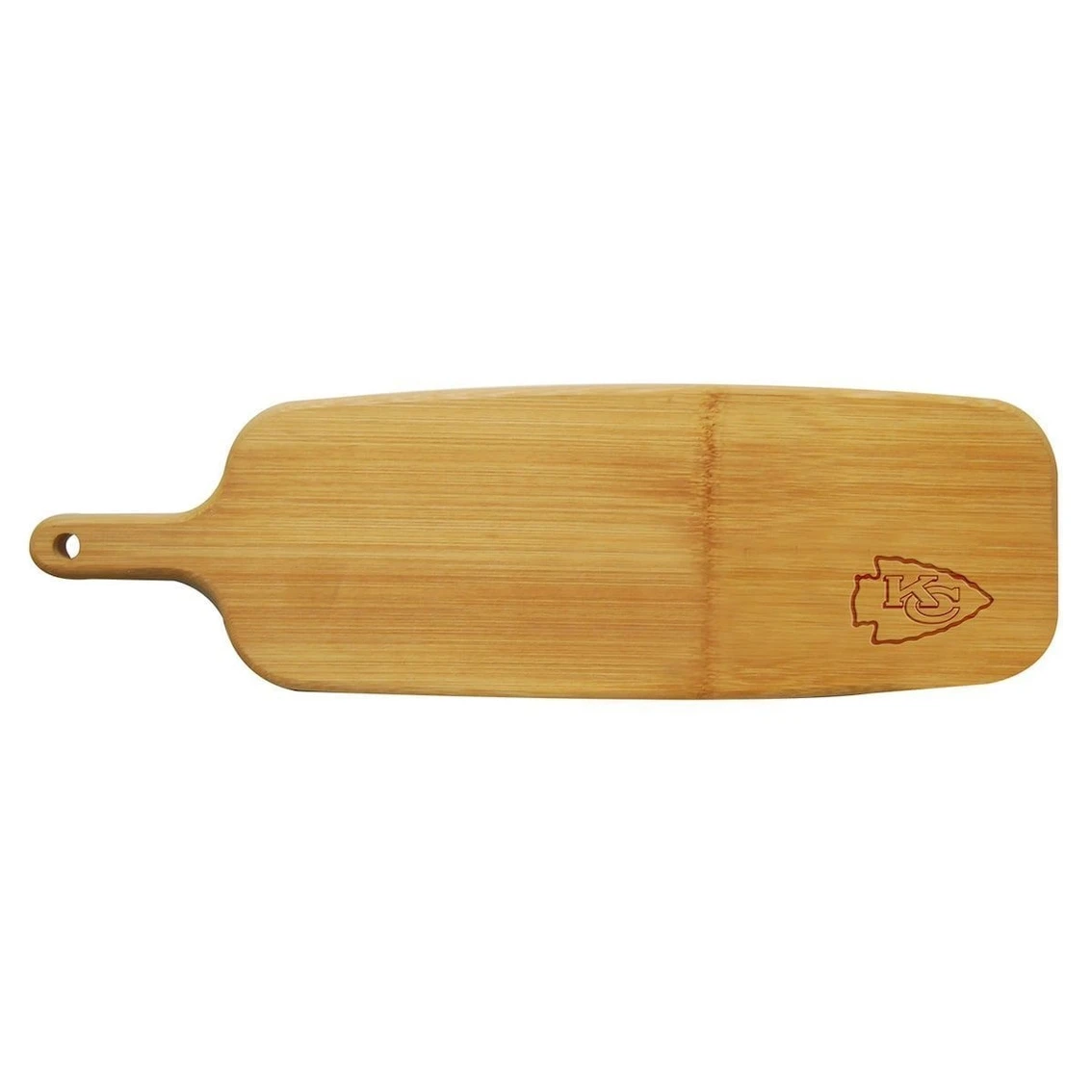The Memory Company Kansas City Chiefs Bamboo Paddle Cutting And Serving Board 3 The Memory Company Kansas City Chiefs Bamboo Paddle Cutting And Serving Board