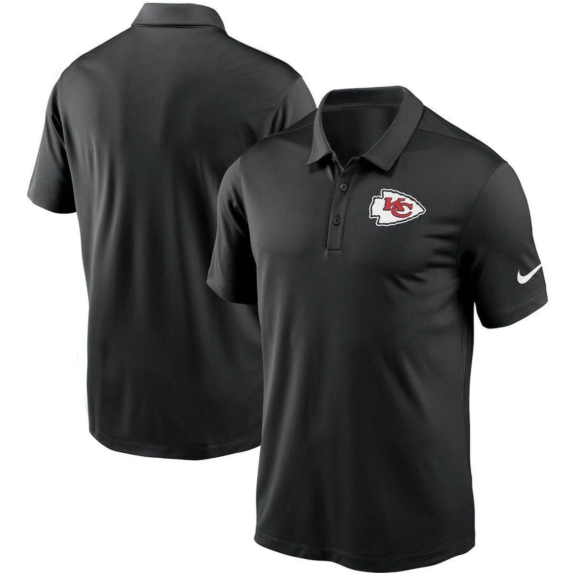 Nike Men's Black Kansas City Chiefs Fan Gear Franchise Team Performance Polo 3 Nike Men's Black Kansas City Chiefs Fan Gear Franchise Team Performance Polo