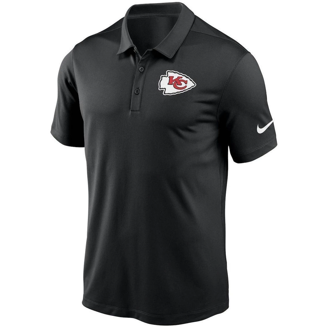 Nike Men's Black Kansas City Chiefs Fan Gear Franchise Team Performance Polo 5 Nike Men's Black Kansas City Chiefs Fan Gear Franchise Team Performance Polo - Image 3