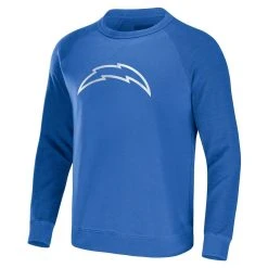 NFL X Darius Rucker Collection By Fanatics Men's Powder Blue Los Angeles Chargers Raglan Fleece Pullover Sweatshirt 8 NFL X Darius Rucker Collection By Fanatics Men's Powder Blue Los Angeles Chargers Raglan Fleece Pullover Sweatshirt -Mitchell & Ness store DSCO1146811689 1191 ALT2
