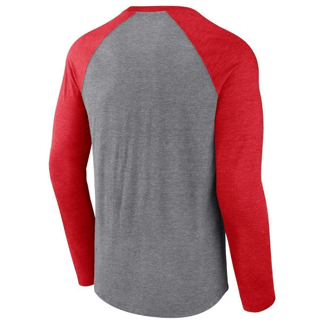 Fanatics Branded Men's Heathered Gray/Heathered Red Kansas City Chiefs Weekend Casual Raglan Long Sleeve T-Shirt 6 Fanatics Branded Men's Heathered Gray/Heathered Red Kansas City Chiefs Weekend Casual Raglan Long Sleeve T-Shirt - Image 4