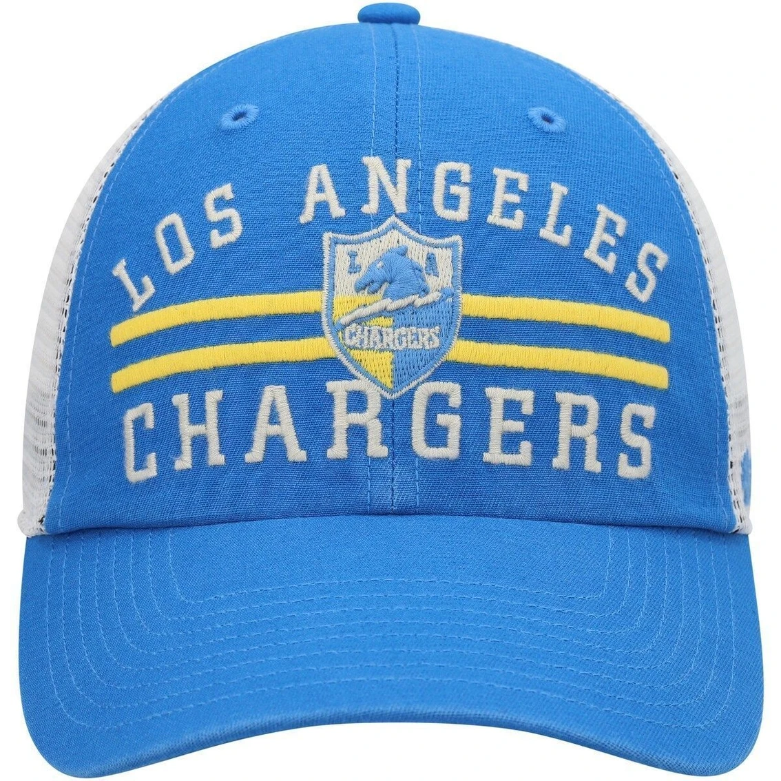 Men's '47 Powder Blue/White Los Angeles Chargers Legacy Highpoint Trucker Clean Up Snapback Hat 5 Men's '47 Powder Blue/White Los Angeles Chargers Legacy Highpoint Trucker Clean Up Snapback Hat - Image 3