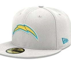New Era Men's White Los Angeles Chargers Omaha Primary Logo 59FIFTY Fitted Hat -Mitchell & Ness store DSCO1147088831 3550 ALT1