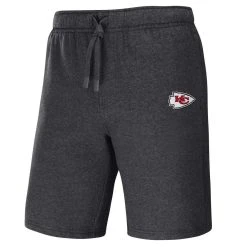 NFL X Darius Rucker Collection By Fanatics Men's Heather Charcoal Kansas City Chiefs Logo Shorts -Mitchell & Ness store DSCO1147246170 4135 ALT2