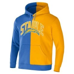 Staple Men's NFL X Blue Los Angeles Chargers Split Logo Pullover Hoodie 8 Staple Men's NFL X Blue Los Angeles Chargers Split Logo Pullover Hoodie -Mitchell & Ness store DSCO1147616035 1191 ALT2