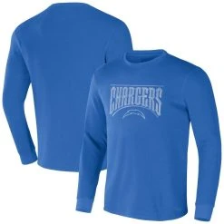 NFL X Darius Rucker Collection By Fanatics Men's Powder Blue Los Angeles Chargers Long Sleeve Thermal T-Shirt