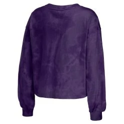WEAR By Erin Andrews Women's Purple Baltimore Ravens Tie-Dye Cropped Pullover Sweatshirt & Shorts Lounge Set 9 WEAR By Erin Andrews Women's Purple Baltimore Ravens Tie-Dye Cropped Pullover Sweatshirt & Shorts Lounge Set -Mitchell & Ness store DSCO1148067552 2729 ALT3